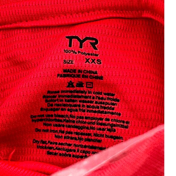 TYR Women's Alliance Tech Polo Shirt- Red Textured - TPOC6A - Size XXS - $40 - Picture 6 of 7